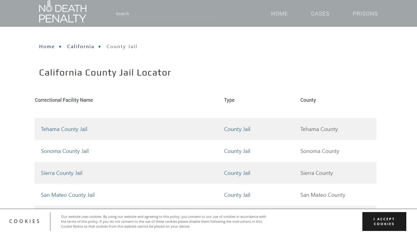 California County Jail Inmate Search | Free Inmate Lookup
